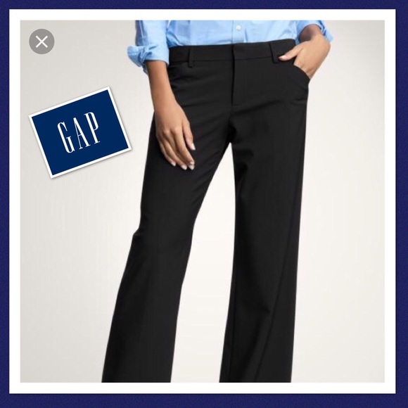 gap black slacks